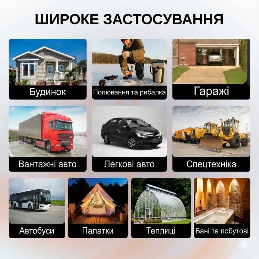 Схема керування автономного обігрівача GREE